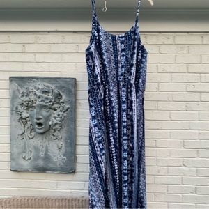 Rouge collection blue maxi dress 3x